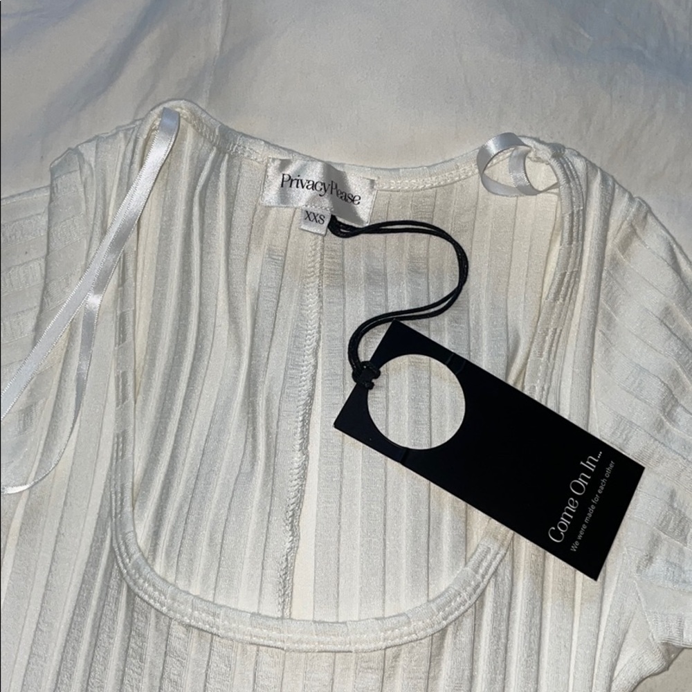 NEW Privacy Please white midi dress XXS - Picture 7 of 8
